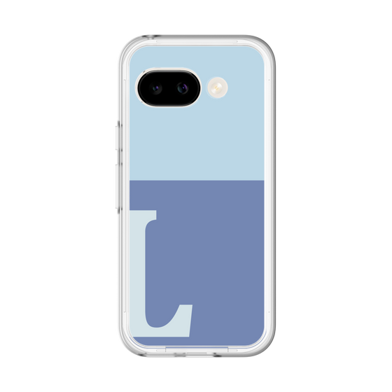 スリムプロテクションプレミアムケース［ オリジナル - initial two tone - L blue ］
