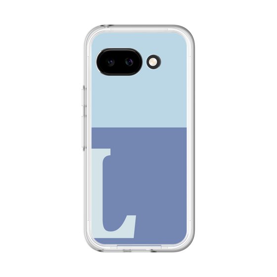 スリムプロテクションプレミアムケース［ オリジナル - initial two tone - L blue ］