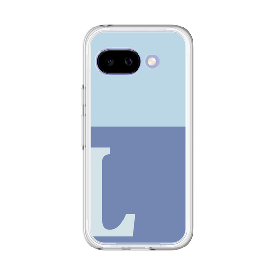 スリムプロテクションプレミアムケース［ オリジナル - initial two tone - L blue ］