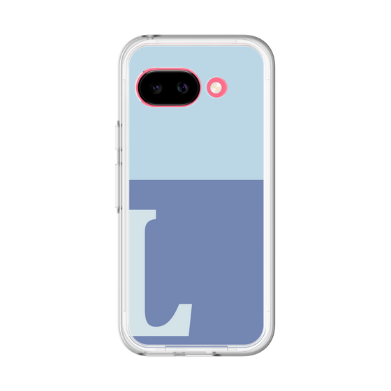 スリムプロテクションプレミアムケース［ オリジナル - initial two tone - L blue ］