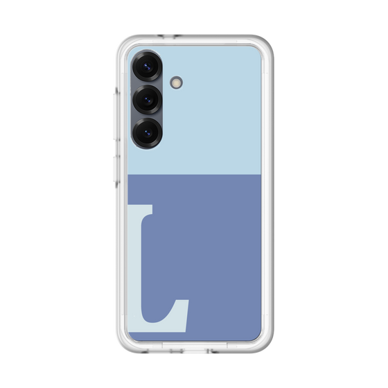 スリムプロテクションプレミアムケース［ オリジナル - initial two tone - L blue ］