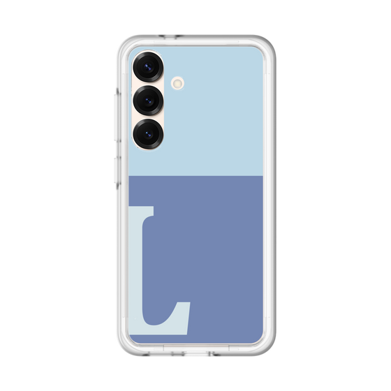 スリムプロテクションプレミアムケース［ オリジナル - initial two tone - L blue ］