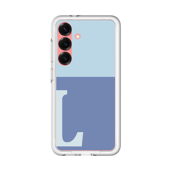 スリムプロテクションプレミアムケース［ オリジナル - initial two tone - L blue ］