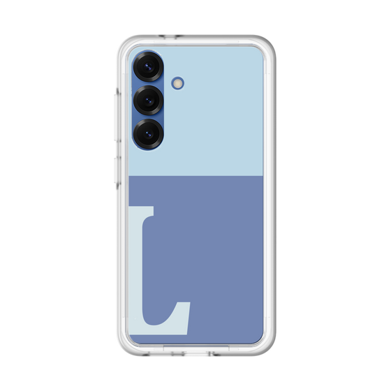 スリムプロテクションプレミアムケース［ オリジナル - initial two tone - L blue ］
