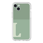 スリムプロテクションプレミアムケース［ オリジナル - initial two tone - L green ］