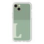 スリムプロテクションプレミアムケース［ オリジナル - initial two tone - L green ］