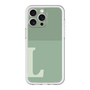 スリムプロテクションプレミアムケース［ オリジナル - initial two tone - L green ］