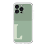 スリムプロテクションプレミアムケース［ オリジナル - initial two tone - L green ］