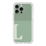 スリムプロテクションプレミアムケース［ オリジナル - initial two tone - L green ］