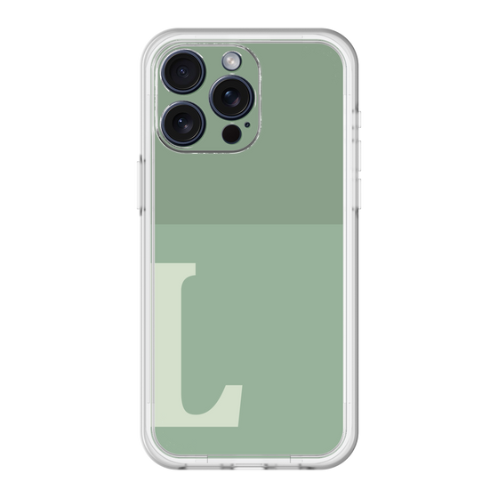 スリムプロテクションプレミアムケース［ オリジナル - initial two tone - L green ］