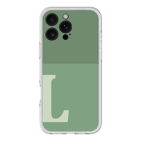 スリムプロテクションプレミアムケース［ オリジナル - initial two tone - L green ］