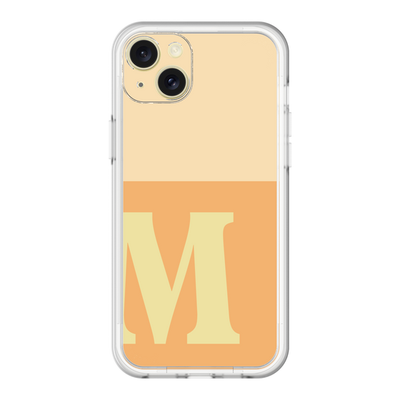 スリムプロテクションプレミアムケース［ オリジナル - initial two tone - M orange ］