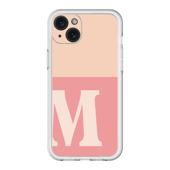 スリムプロテクションプレミアムケース［ オリジナル - initial two tone - M pink ］