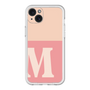 スリムプロテクションプレミアムケース［ オリジナル - initial two tone - M pink ］