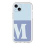スリムプロテクションプレミアムケース［ オリジナル - initial two tone - M blue ］