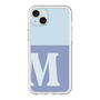 スリムプロテクションプレミアムケース［ オリジナル - initial two tone - M blue ］