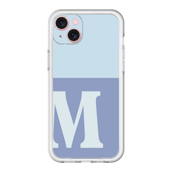 スリムプロテクションプレミアムケース［ オリジナル - initial two tone - M blue ］