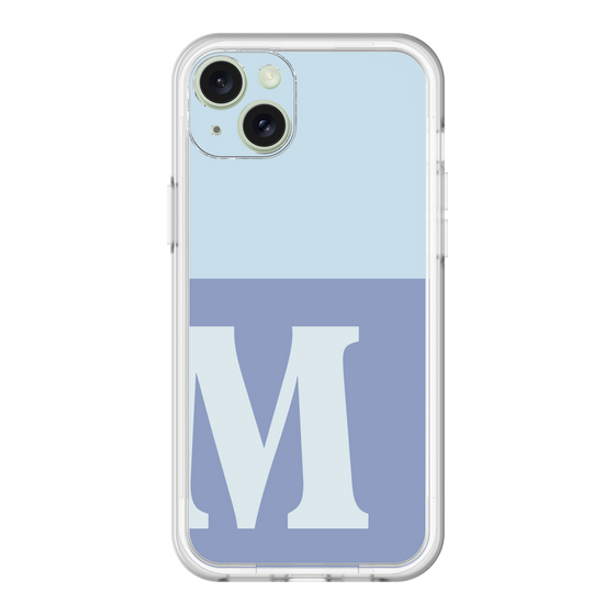 スリムプロテクションプレミアムケース［ オリジナル - initial two tone - M blue ］