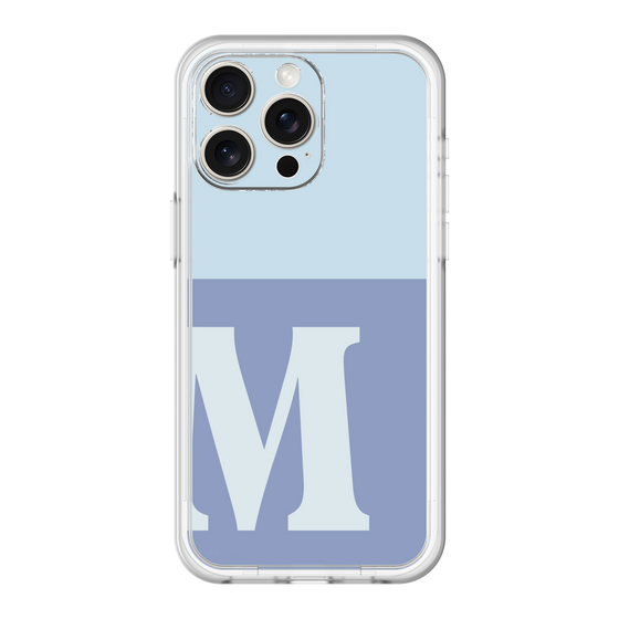 スリムプロテクションプレミアムケース［ オリジナル - initial two tone - M blue ］