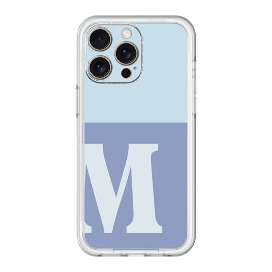 スリムプロテクションプレミアムケース［ オリジナル - initial two tone - M blue ］