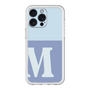 スリムプロテクションプレミアムケース［ オリジナル - initial two tone - M blue ］