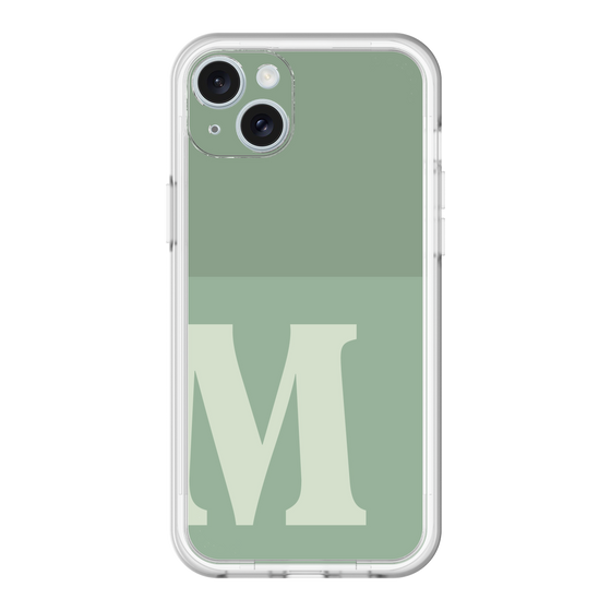 スリムプロテクションプレミアムケース［ オリジナル - initial two tone - M green ］