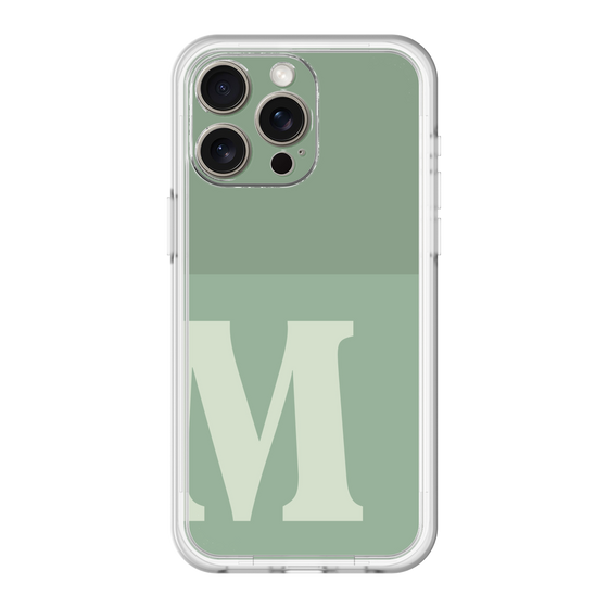 スリムプロテクションプレミアムケース［ オリジナル - initial two tone - M green ］