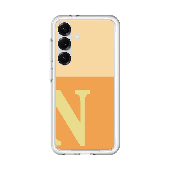 スリムプロテクションプレミアムケース［ オリジナル - initial two tone - N orange ］