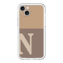 スリムプロテクションプレミアムケース［ オリジナル - initial two tone - N brown ］