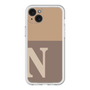 スリムプロテクションプレミアムケース［ オリジナル - initial two tone - N brown ］