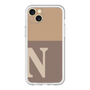 スリムプロテクションプレミアムケース［ オリジナル - initial two tone - N brown ］