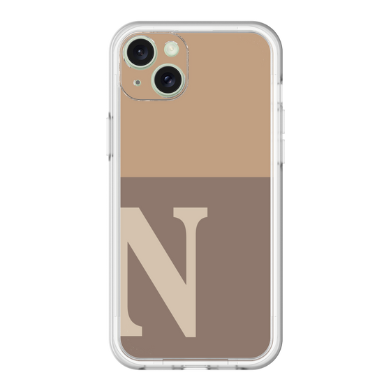 スリムプロテクションプレミアムケース［ オリジナル - initial two tone - N brown ］