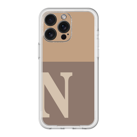 スリムプロテクションプレミアムケース［ オリジナル - initial two tone - N brown ］