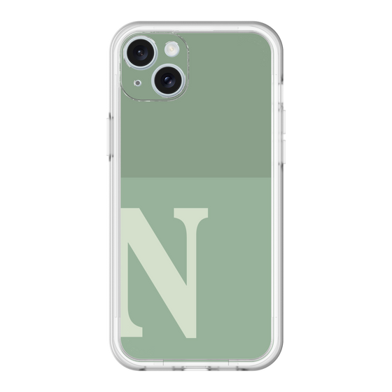 スリムプロテクションプレミアムケース［ オリジナル - initial two tone - N green ］