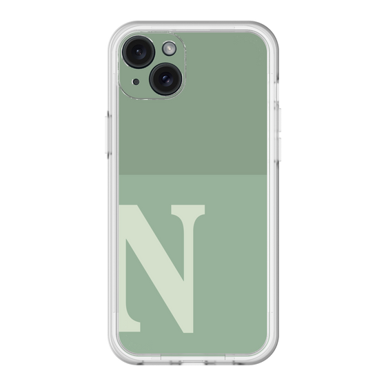スリムプロテクションプレミアムケース［ オリジナル - initial two tone - N green ］