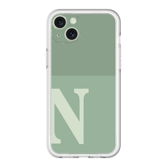 スリムプロテクションプレミアムケース［ オリジナル - initial two tone - N green ］