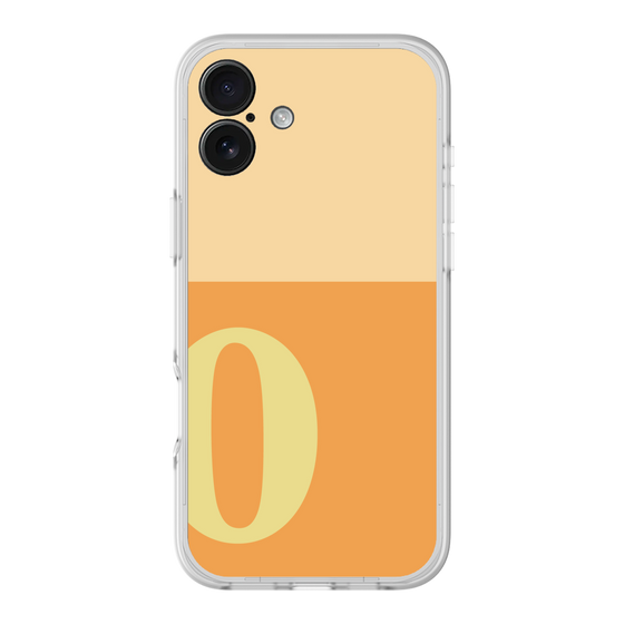 スリムプロテクションプレミアムケース［ オリジナル - initial two tone - O orange ］