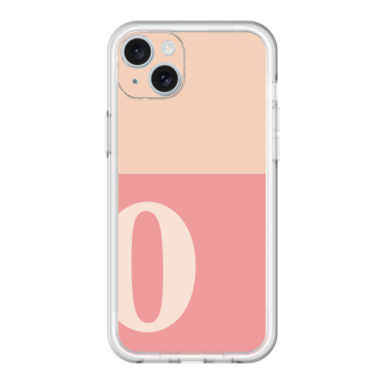 スリムプロテクションプレミアムケース［ オリジナル - initial two tone - O pink ］