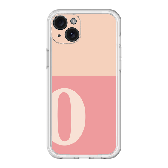 スリムプロテクションプレミアムケース［ オリジナル - initial two tone - O pink ］