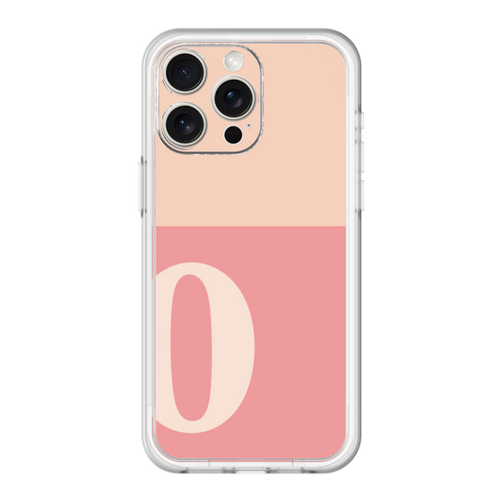 スリムプロテクションプレミアムケース［ オリジナル - initial two tone - O pink ］