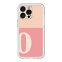 スリムプロテクションプレミアムケース［ オリジナル - initial two tone - O pink ］