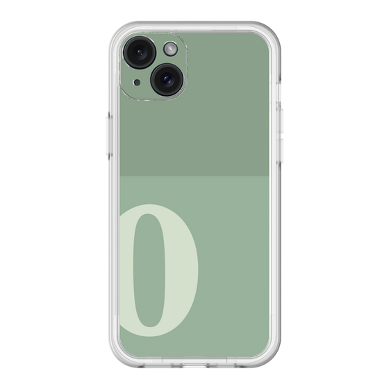 スリムプロテクションプレミアムケース［ オリジナル - initial two tone - O green ］