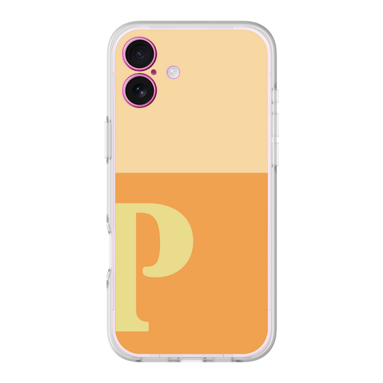 スリムプロテクションプレミアムケース［ オリジナル - initial two tone - P orange ］