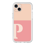 スリムプロテクションプレミアムケース［ オリジナル - initial two tone - P pink ］