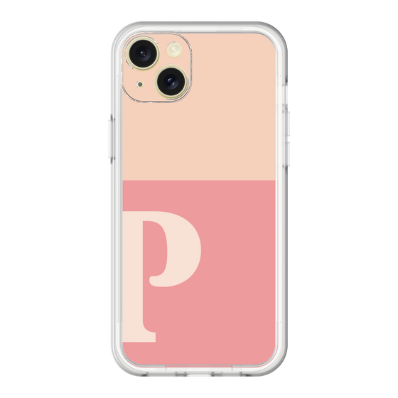 スリムプロテクションプレミアムケース［ オリジナル - initial two tone - P pink ］