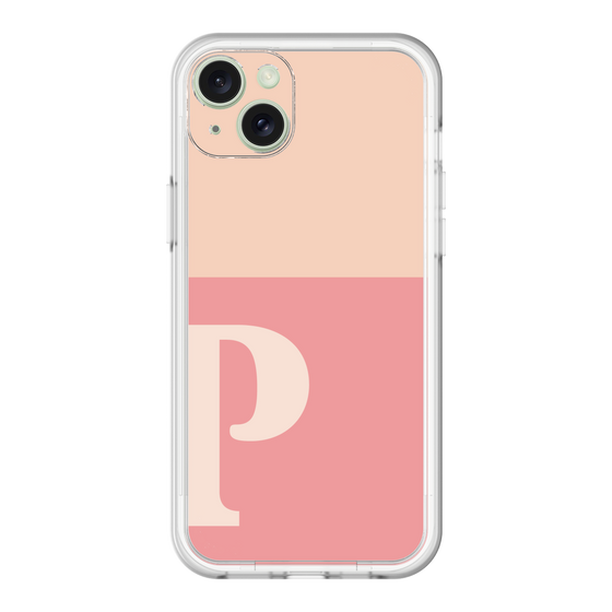 スリムプロテクションプレミアムケース［ オリジナル - initial two tone - P pink ］