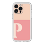 スリムプロテクションプレミアムケース［ オリジナル - initial two tone - P pink ］