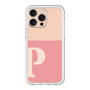 スリムプロテクションプレミアムケース［ オリジナル - initial two tone - P pink ］
