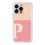 スリムプロテクションプレミアムケース［ オリジナル - initial two tone - P pink ］