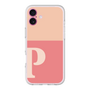 スリムプロテクションプレミアムケース［ オリジナル - initial two tone - P pink ］